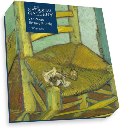 National Gallery 1000 Piece Jigsaw Puzzle - Van Gogh's Chair - Made In The UK - Incredibly Detailed - Hi-Def Image - 100% Recycled Puzzle Board
