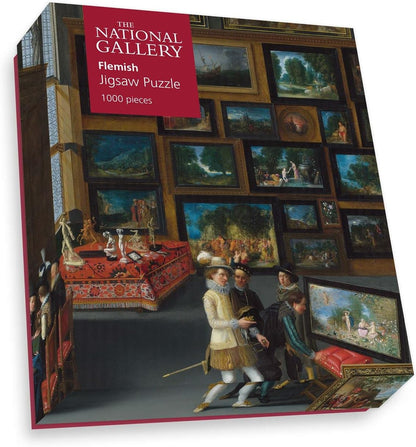 National Gallery 1000 Piece Jigsaw Puzzle - Cognoscenti in a Room hung with Pictures - Made In The UK - Incredibly Detailed - Hi-Def Image - 100% Recycled Puzzle Board