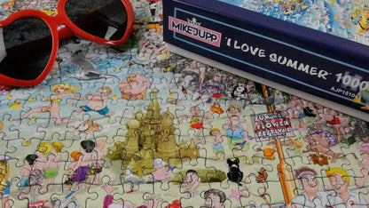 Mike Jupp Jigsaw Puzzles - I Love Summer - 1000 Piece Jigsaw Puzzle For Adults | Made In Britain | 66cm X 50cm