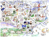 All Jigsaw Puzzles- Rompecabezas de 1000 Piezas con diseño de Mapa cómico de Kent (AJP10727
