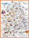 Comical Map Of Northumberland, Artwork By Tim Bulmer - 1000 Piece Puzzle For Adults, Large Puzzle 66cm X 50cm In Size. Challenging To Complete But Fun And Humorous. Makes A Great Gift For Birthdays