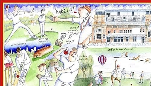 1000 Piece Jigsaw Puzzle - Cricket By Tim Bulmer - Comical 1000 Piece Puzzles for Adults Colorful Jigsaw Puzzle 66cm X 50cm Funny Sports Jigsaw Puzzles