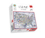 1000 Piece Jigsaw Puzzle - Comical Map Of USA By Tim Bulmer - Comical 1000 Piece Puzzles For Adults Colorful Jigsaw Puzzle 66cm X 50cm Funny Jigsaw Puzzles