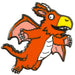 PAWPRINT FAMILY, Zog Enamel Pin Badge Lapel Pin Brooch Pin | Official Gifts from the Julia Donaldson and Axel Scheffler Books and Films Zog Flying Right