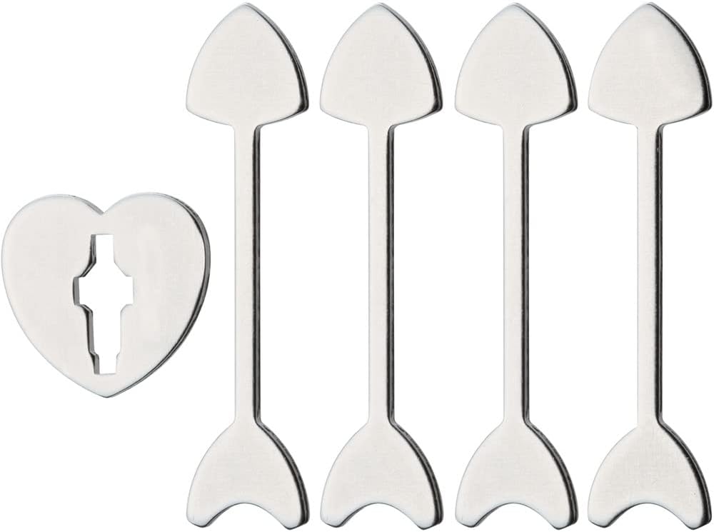 Hanayama-515041 Corazón Flechas astutas  es, Color metálico, único (Young Motto-adsd2