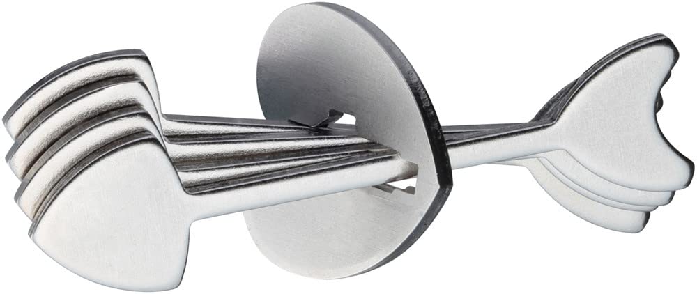 Hanayama-515041 Corazón Flechas astutas  es, Color metálico, único (Young Motto-adsd2