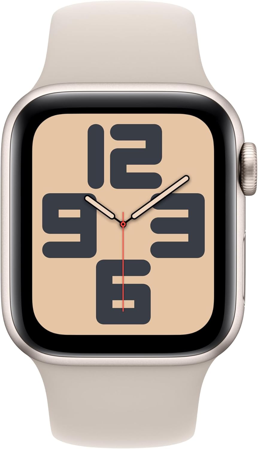 Apple Watch Se (Gps) - 2Nd Generation - 40 Mm - Starlight Aluminium - Smart Watch With Sport Band - Fluoroelastomer - St