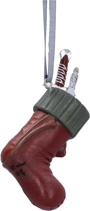 Nemesis Now Lord of the Rings Frodo Stocking Hanging Ornament 8.6cm, Resin, Officially Licensed Lord of the Rings Hanging Ornament, Cast in the Finest Resin, Hand-Painted