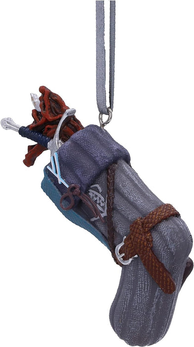 Nemesis Now Lord of the Rings Gandalf Stocking Hanging Ornament 7.8cm, Resin, Officially Licensed Lord of the Rings Hanging Ornament, Cast in the Finest Resin, Hand-Painted