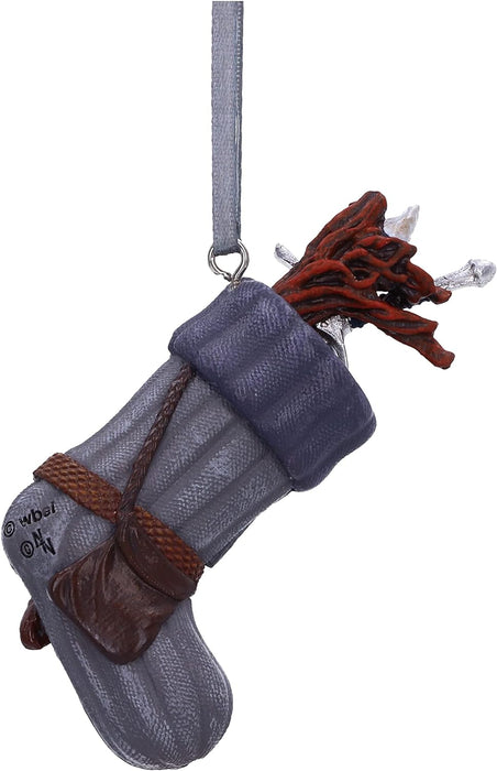 Nemesis Now Lord of the Rings Gandalf Stocking Hanging Ornament 7.8cm, Resin, Officially Licensed Lord of the Rings Hanging Ornament, Cast in the Finest Resin, Hand-Painted