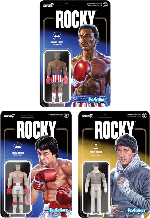 SUPER7 Rocky Reaction Wave 2 - Rocky I Apollo Creed Boxing