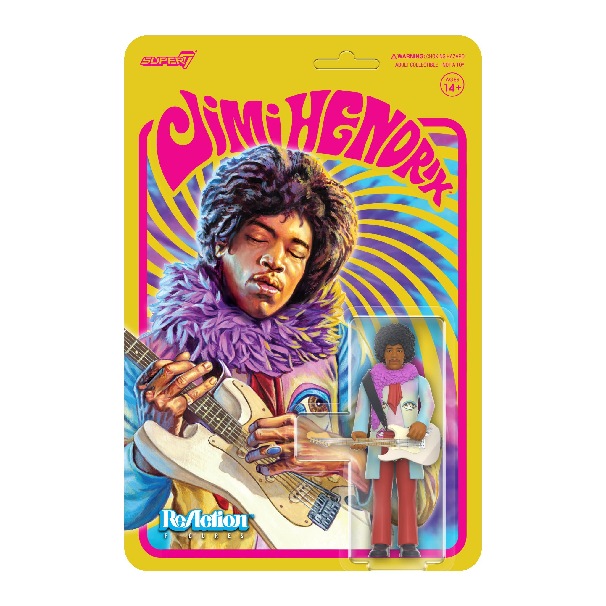 SUPER7 Jimi Hendrix ReAction figurine Jimi Hendrix 10 cm