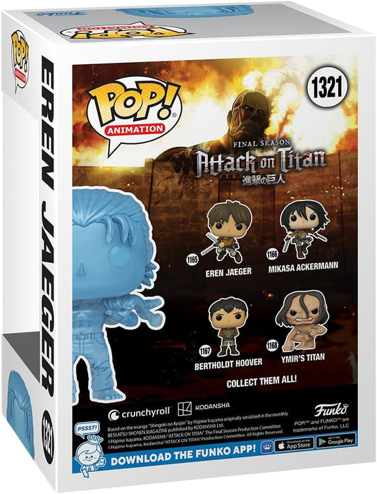 Funko Pop! & Tee: AOT - Eren Yaeger mit Marks - Extra Large - (XL) - Attack On Titan - T-Shirt - Kleidung mit Vinyl-Sammelfigur - Geschenkidee - Spielzeug und Kurzärmeliges Top Für Erwachsene Männer