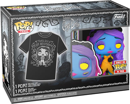 Funko POP! & Tee: Corpse Bride - Emily - Schwarzlicht - XL - The Corpse Bride - T-Shirt - Kleidung Mit Vinyl-Sammelfigur - Geschenkidee - Spielzeug Und Kurzärmeliges Top Für Erwachsene Männer