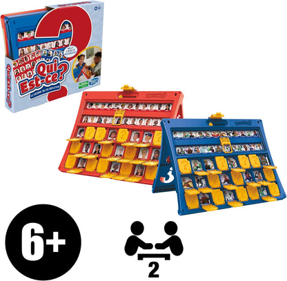 Wie is het? Origineel raadspel, bordspel voor kinderen vanaf 6 jaar, voor 2 spelers (Franse versie