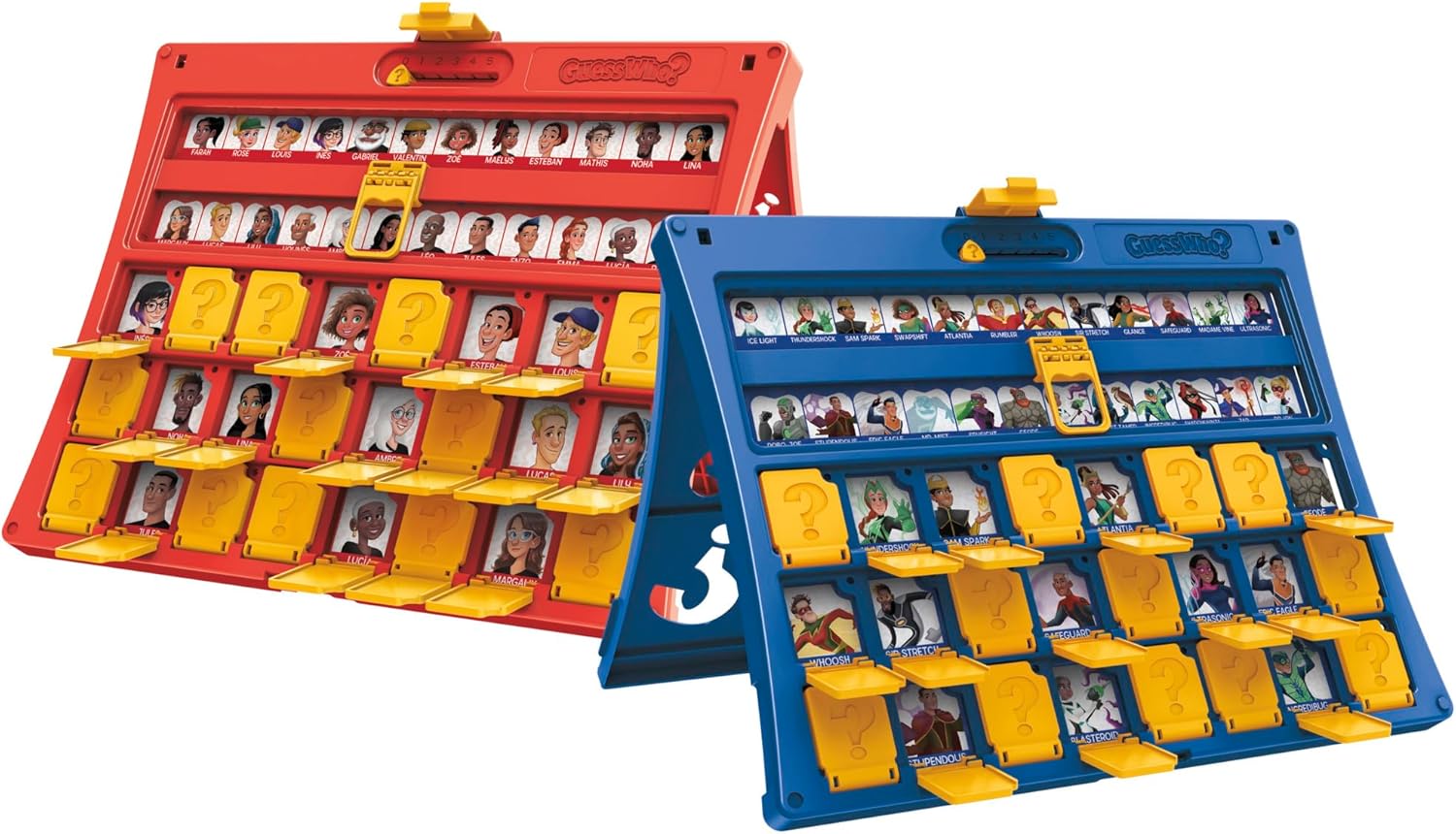 Wie is het? Origineel raadspel, bordspel voor kinderen vanaf 6 jaar, voor 2 spelers (Franse versie