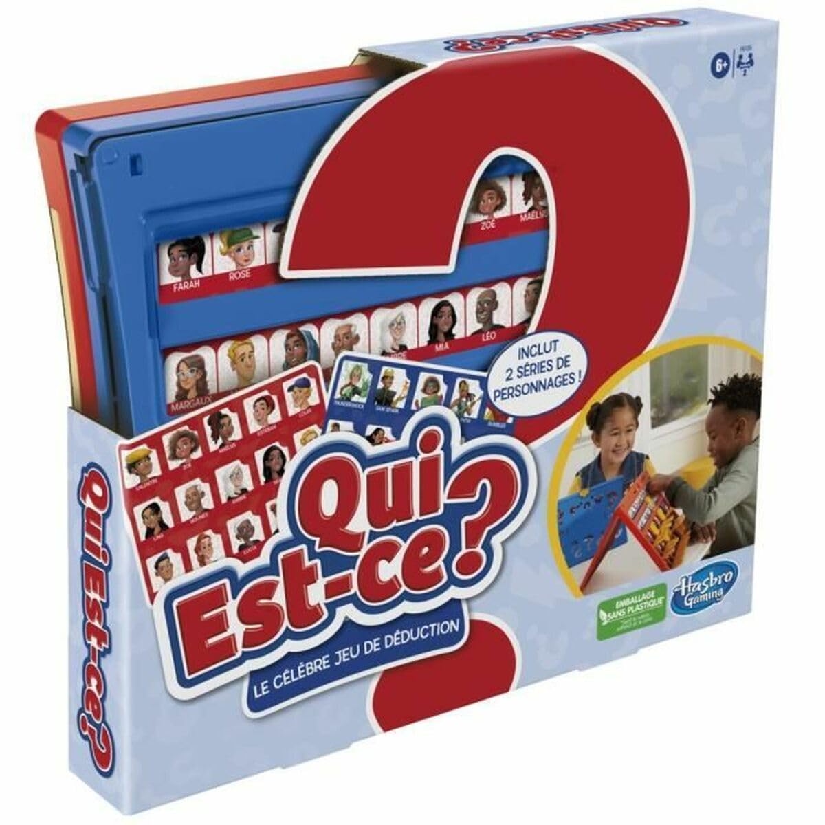 Wie is het? Origineel raadspel, bordspel voor kinderen vanaf 6 jaar, voor 2 spelers (Franse versie