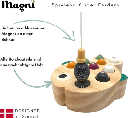 Magni Angelmemory het visspel met kleuren en cijfers