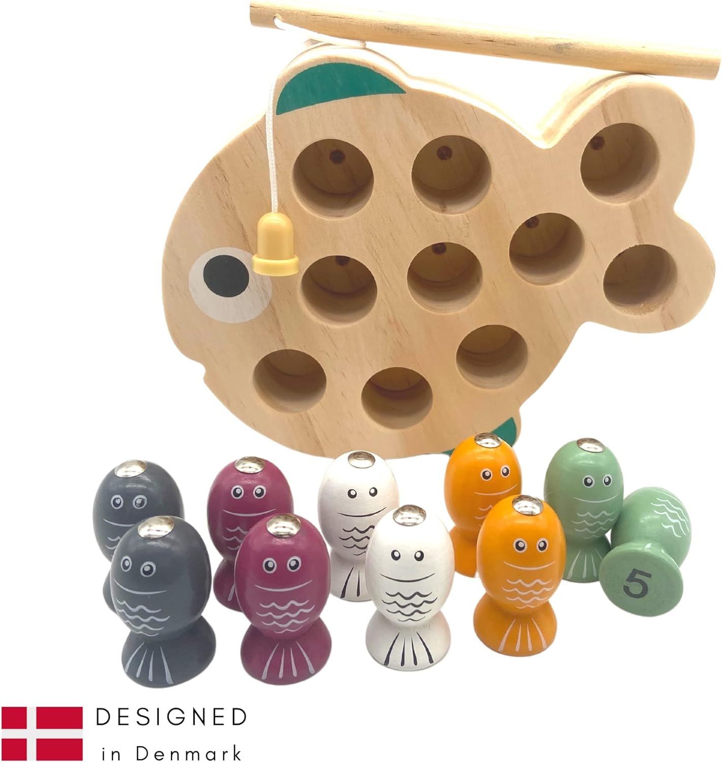 Magni Angelmemory het visspel met kleuren en cijfers