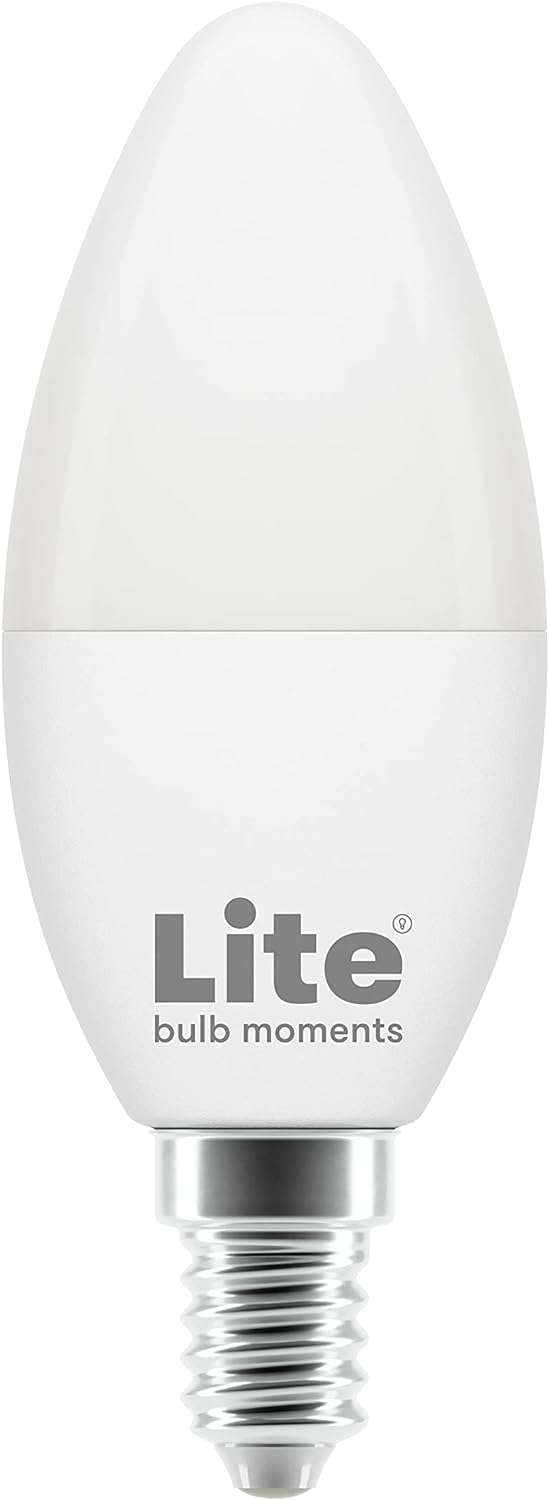 Lite Bulb Moments LED Light Bulb – 4.5W White and Colour Ambiance E14 Smart Light Bulbs – Dimmable, No Hub Required - Follows Circadian Rhythm – Compatible with Google Home Assistant, Amazon Alexa