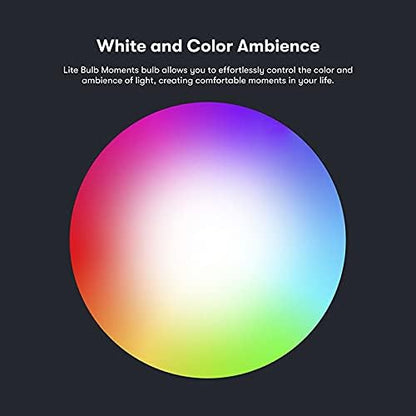 Lite Bulb Moments LED Light Bulb – 4.5W White and Colour Ambiance E14 Smart Light Bulbs – Dimmable, No Hub Required - Follows Circadian Rhythm – Compatible with Google Home Assistant, Amazon Alexa