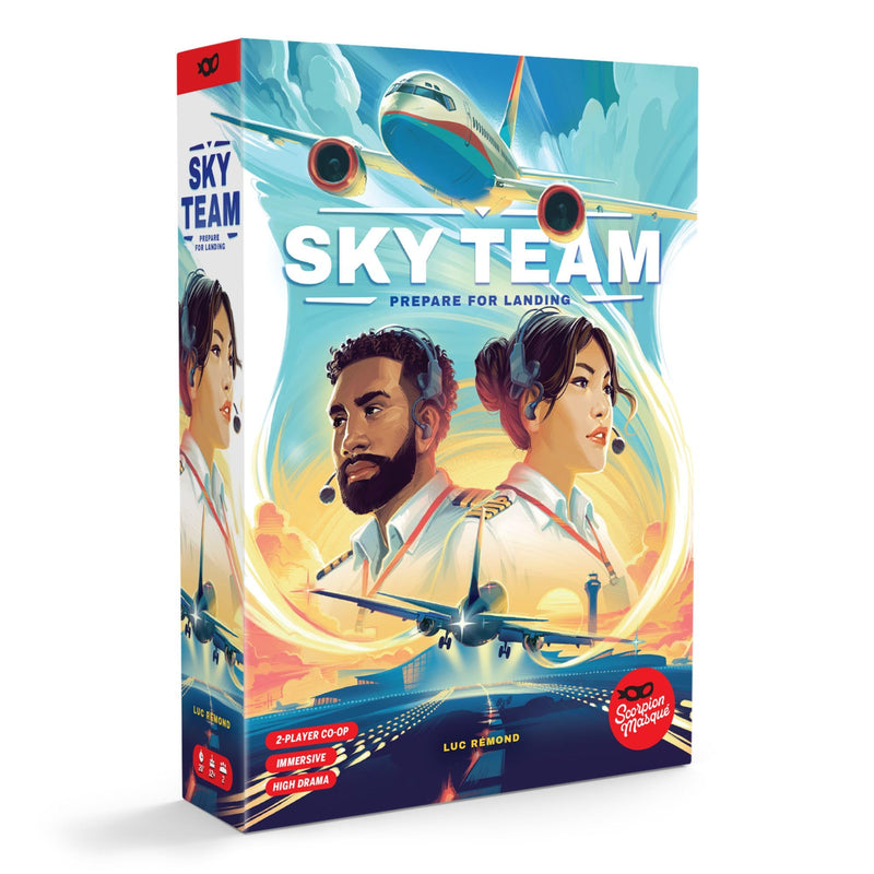Scorpion Masqué, Sky Team, Board Game, Ages 14+, 2 Players, 20 Minutes Playing Time