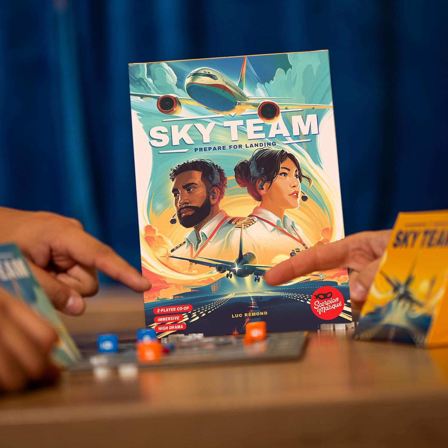 Scorpion Masqué, Sky Team, Board Game, Ages 14+, 2 Players, 20 Minutes Playing Time