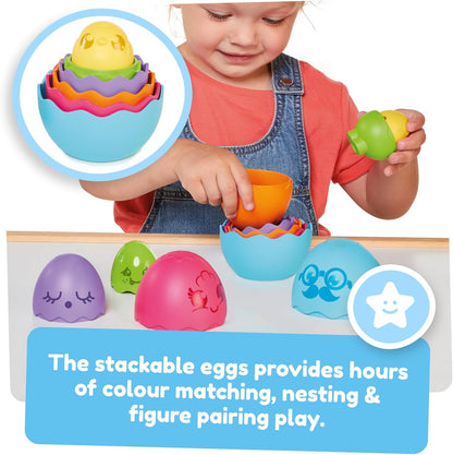 Toomies E73564 New Hide & Squeak Nesting Eggs, Large