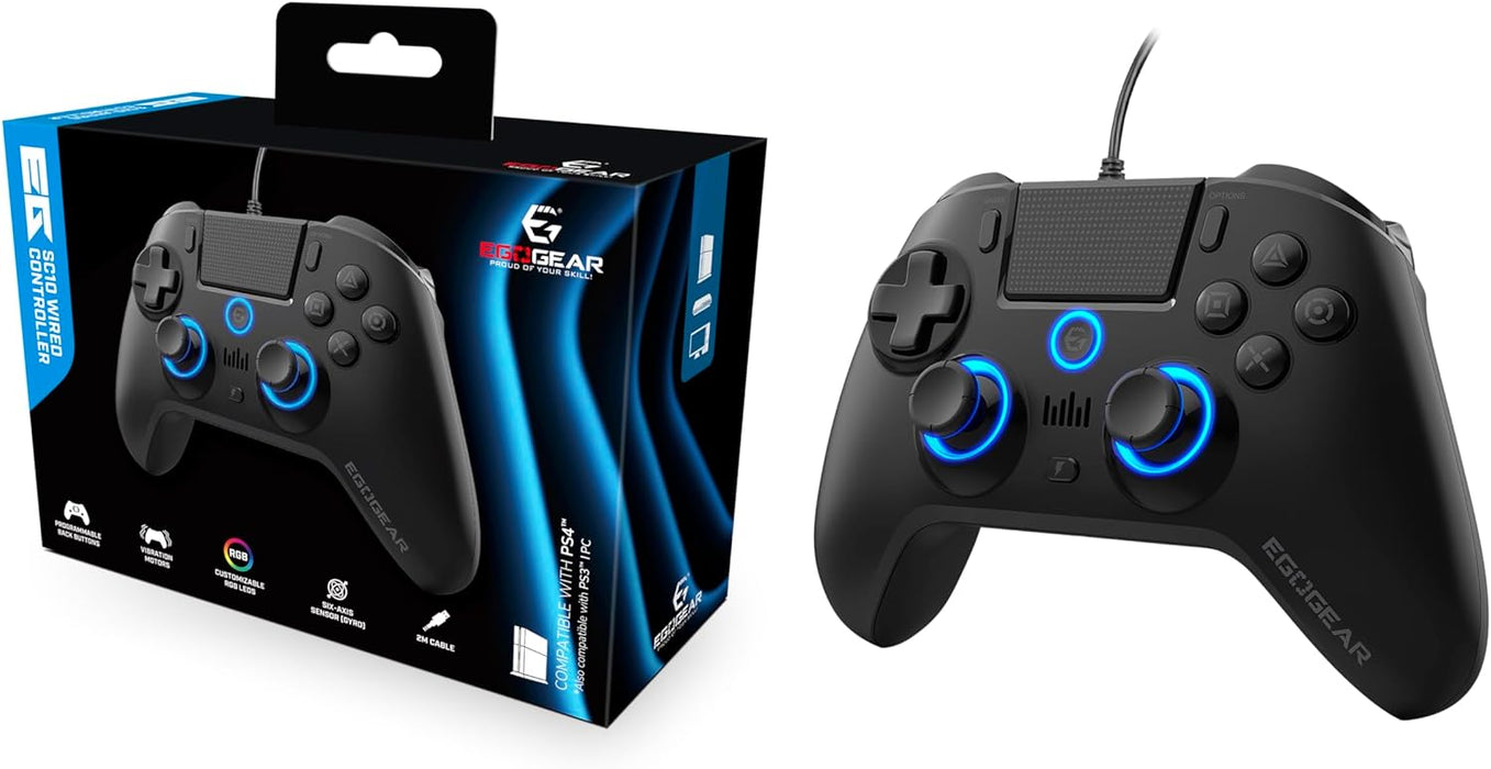 Egogear Sc10 Rgb Controller Black Ps4, Pc, Ps3
