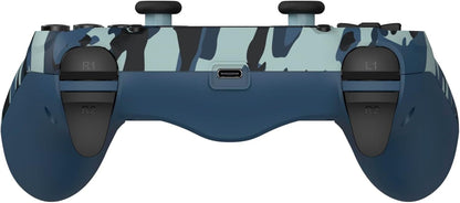 DragonShock - MIZAR BT Wireless Controller Blue Camouflage for PS4, PC and Mobile Phones