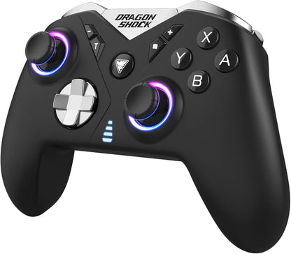 DragonShock - NEBULA PRO - Wireless Controller kompaltibel mit Nintendo Switch/Switch OLED und PC/Mobilgerät | Schwarz