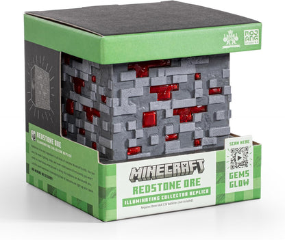 Noble Collection Minecraft réplique Illuminating Redstone Ore Cube 10 cm