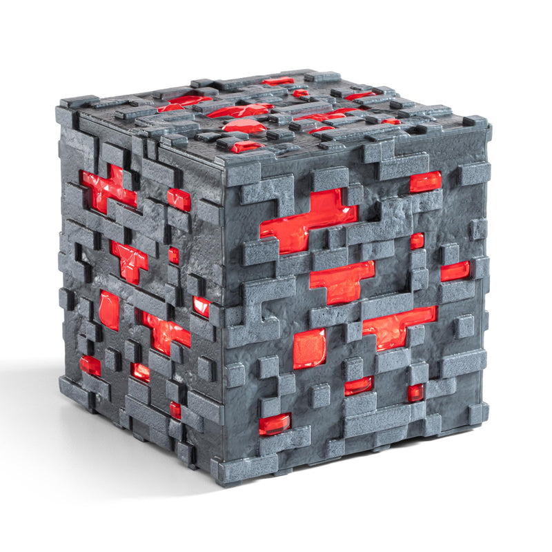 Noble Collection Minecraft réplique Illuminating Redstone Ore Cube 10 cm