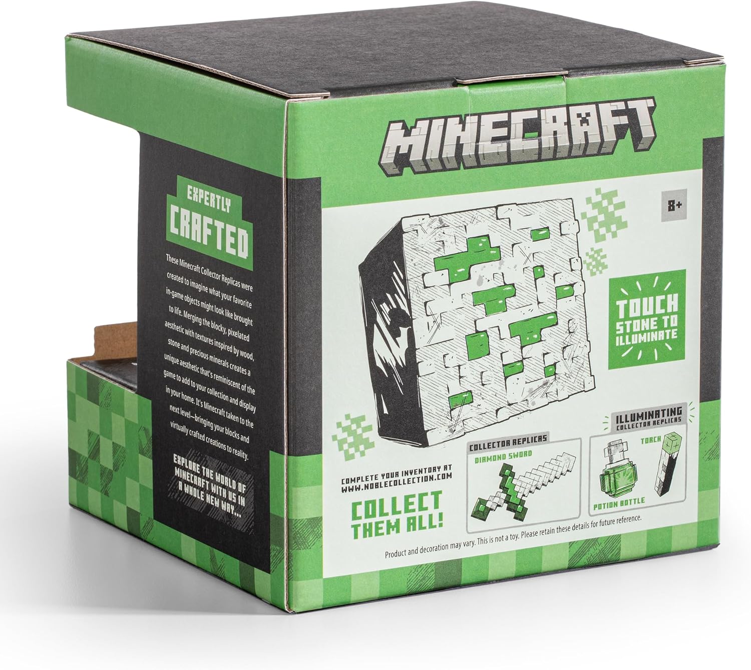 Noble Collection Minecraft réplique Illuminating Redstone Ore Cube 10 cm