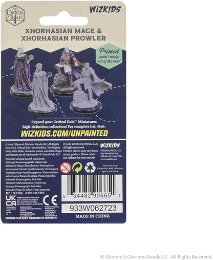 WizKids Critical Role Unpainted Miniatures: Xhorhasian Mage & Xhorhasian Prowler Figure