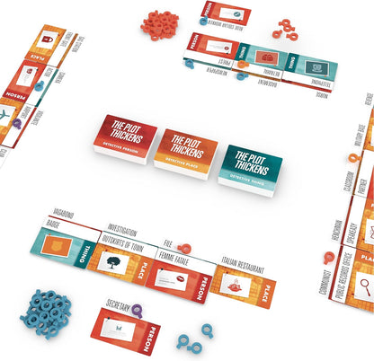 Bright Eye Games | The Plot Thickens: Detective Edition | Card Game | Ages 14+ | 3-4 Players | 20-60 Minutes Playing Time