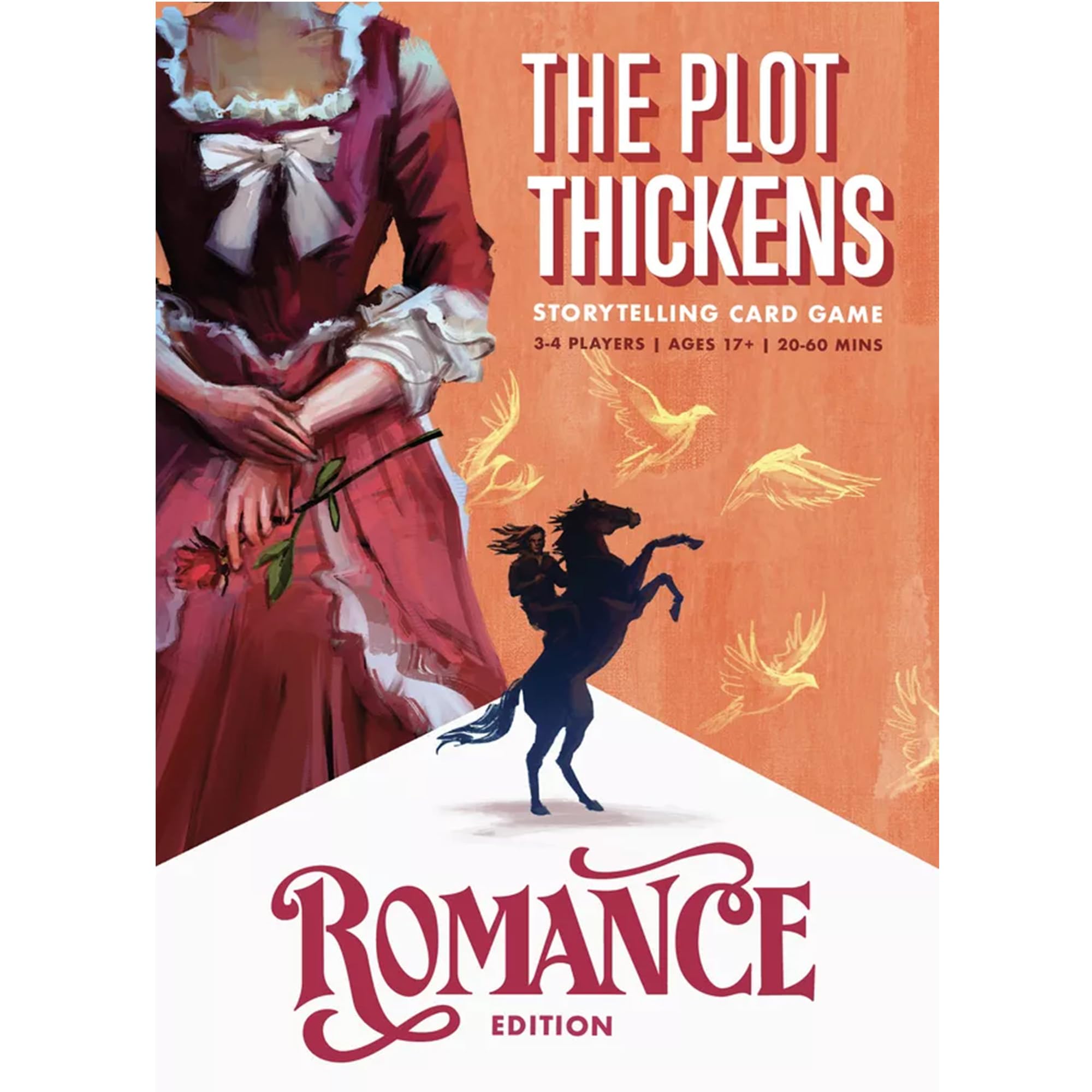 Bright Eye Games | The Plot Thickens: Romance Edition | Card Game | Ages 17+ | 3-4 Players | 20-60 Minutes Playing Time