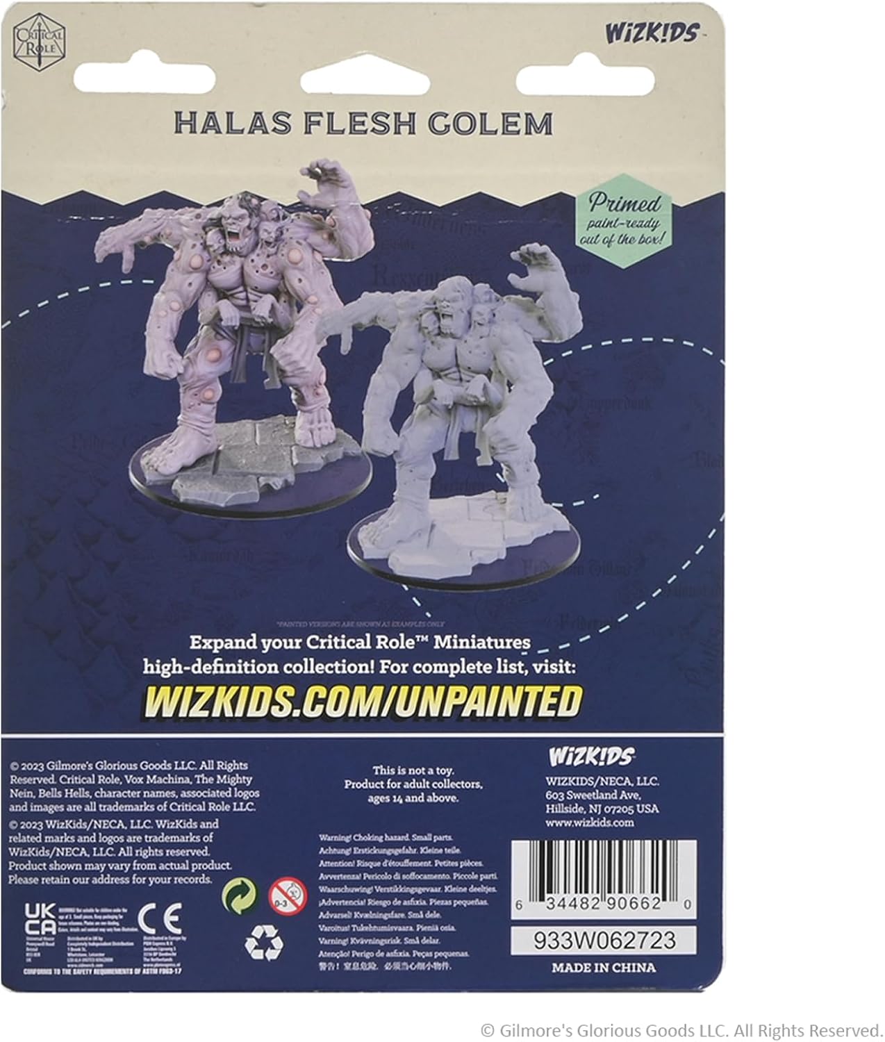 Critical Role miniature à peindre Halas Flesh Golem