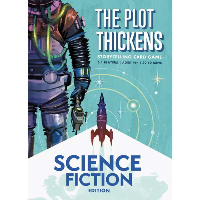 Bright Eye Games | The Plot Thickens: Science Fiction Edition | Card Game | Ages 14+ | 3-4 Players | 20-60 Minutes Playing Time