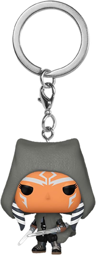 Funko Pop! Keychain: Ahsoka - Ahsoka Tano with Dual Lightsabers - Star Wars Ahsoka - Minifigura de Vinilo Coleccionable Llavero Original - Relleno de Calcetines - Idea de Regalo- Mercancia Oficial