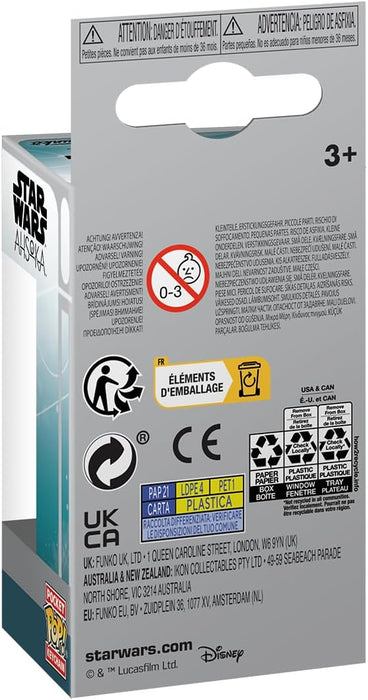 Funko Pop! Keychain: Ahsoka - Ahsoka Tano with Dual Lightsabers - Star Wars Ahsoka - Minifigura de Vinilo Coleccionable Llavero Original - Relleno de Calcetines - Idea de Regalo- Mercancia Oficial