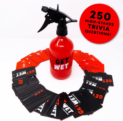 Lucky Egg Get Wet: The Trivia Game Where Incorrect Answers Get You Soaked | 17+ Party Game | Trivia Card Game For Adults | Game Night Party Games - Hen & Stag | 250 Trivia Cards