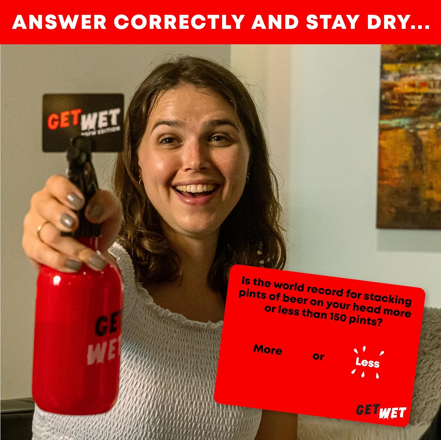 Lucky Egg Get Wet: The Trivia Game Where Incorrect Answers Get You Soaked | 17+ Party Game | Trivia Card Game For Adults | Game Night Party Games - Hen & Stag | 250 Trivia Cards