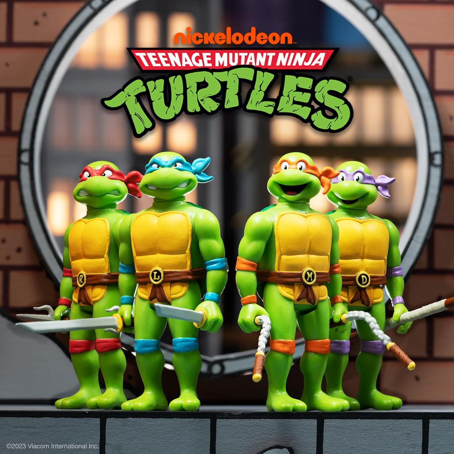 Super7 Teenage Mutant Ninja Turtles Donatello - 3.75" TMNT Action Figure with Accessories Classic Cartoon Collectibles and Retro Toys