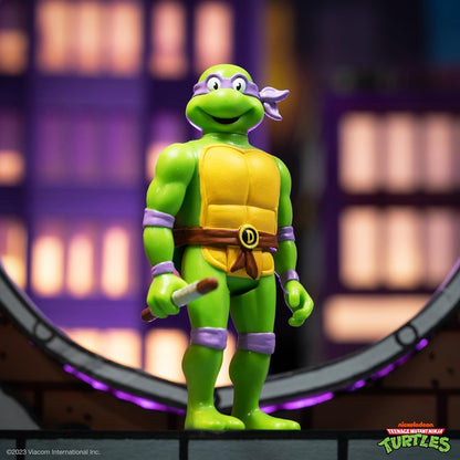 Super7 Teenage Mutant Ninja Turtles Donatello - 3.75" TMNT Action Figure with Accessories Classic Cartoon Collectibles and Retro Toys
