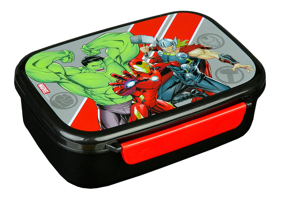 Scooli AVFR9903 Avengers Lunch Box, Plastic, red, Black