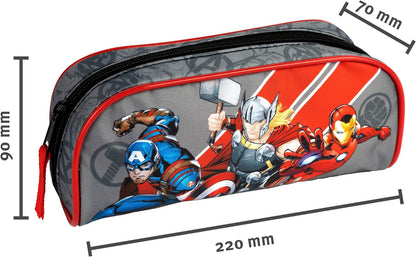 Undercover Marvel Avengers Pencil Case - Pencil Case for School - Stylish Case with Avengers Motif - Pencil Case for Teenagers - Ideal for Back to School - Marvel Fan Item