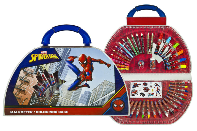 Undercover 660000021 - Spider-Man Painting Bag - Spider-Man Paint Bag with 51 Pieces Paint and Paint Parts