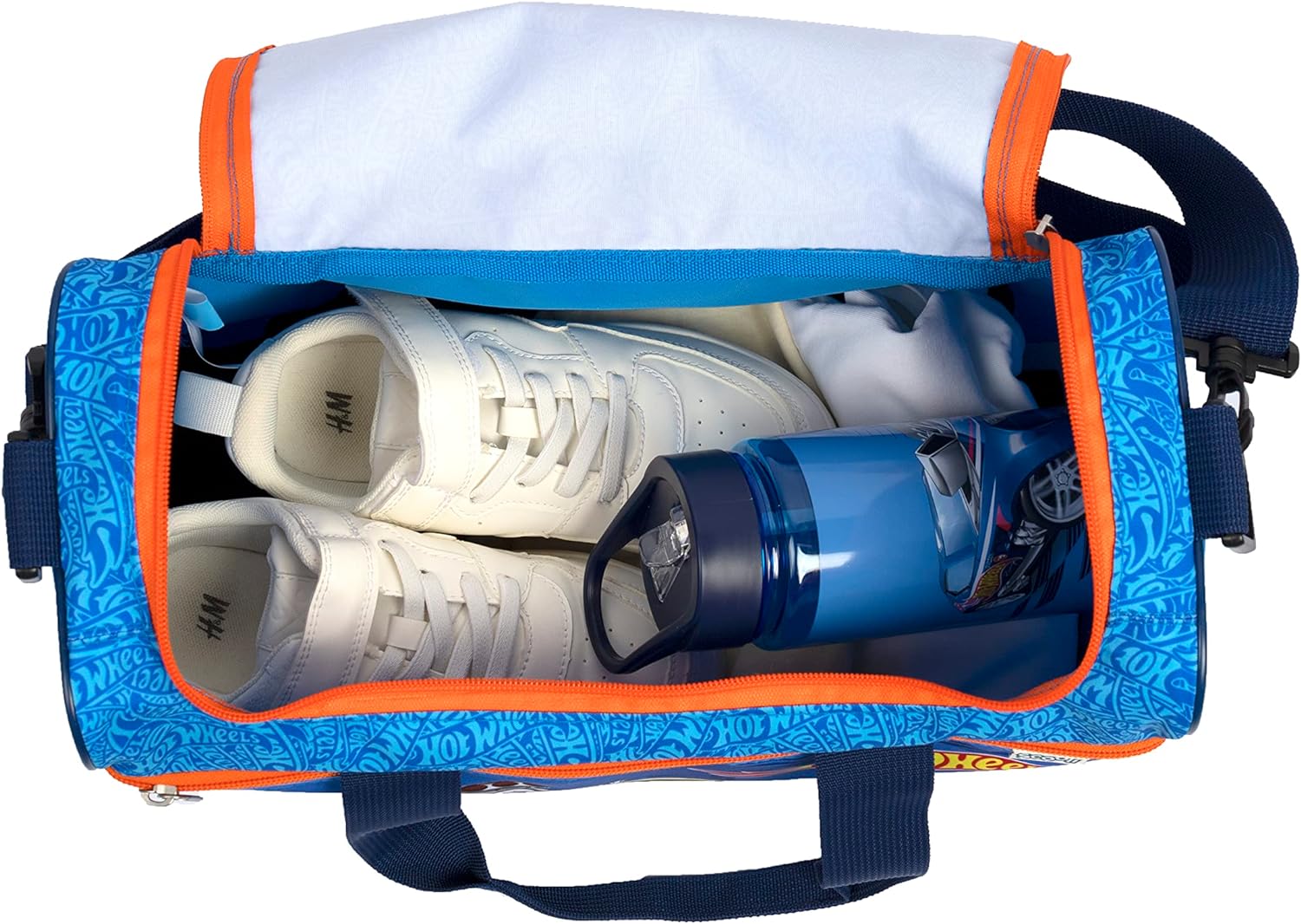 Undercover Hot Wheels Sports Bag for Boys 10 L Small Travel Bag and Children's Bag with Removable and Adjustable Shoulder Strap Cars Design Optionally Personalised with Name, blue, Sports bag