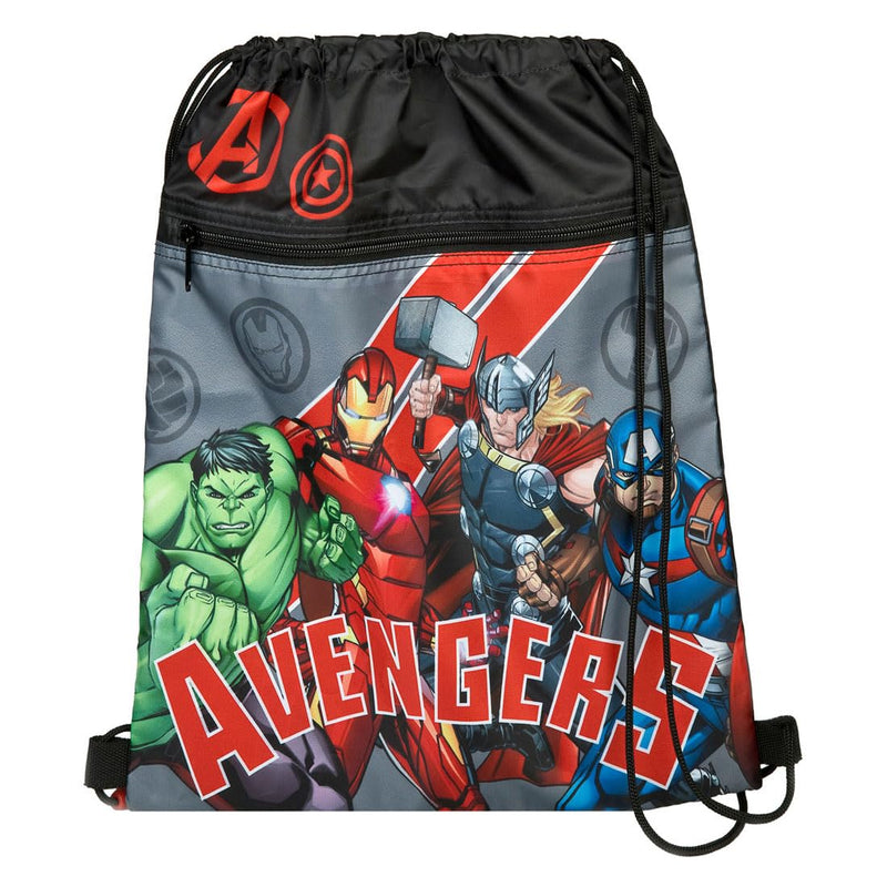 Undercover Avengers gymtas met veiligheidssluiting, met ritsvak, ca. 32 x 41 cm, grijs, grijs